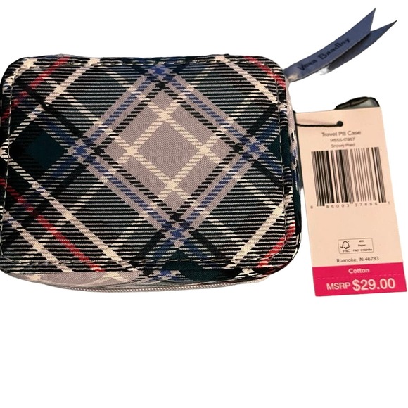 Vera Bradley Plaid Wallet - Black, Blue, Red - Picture 3 of 3